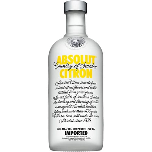 Absolut Citron Vodka 750ml
