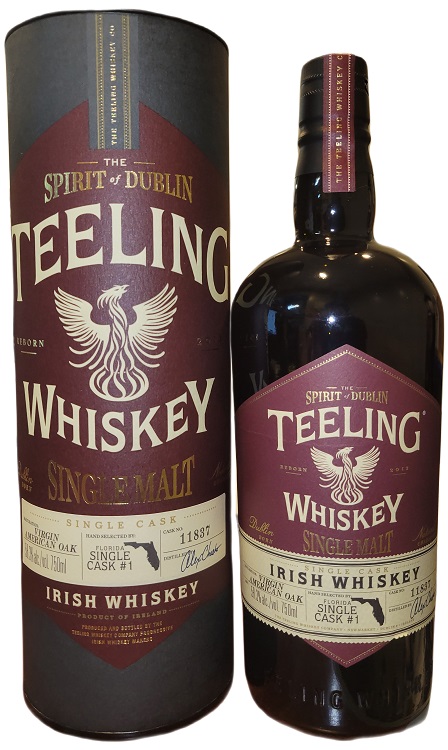 Teeling Single Malt Single Cask Virgin American Oak Irish Whiskey 750ml