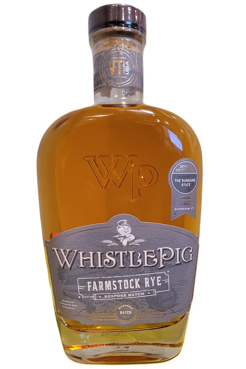 WhistlePig The Sunshine State Farmstock Rye Bespoke Batch Rye Whiskey 750ml