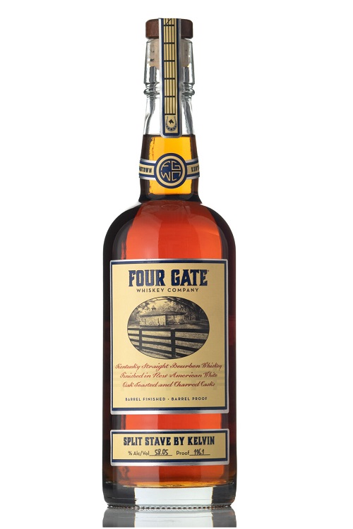 Four Gate Split Stave by Kelvin Kentucky Straight Bourbon Whiskey 750ml