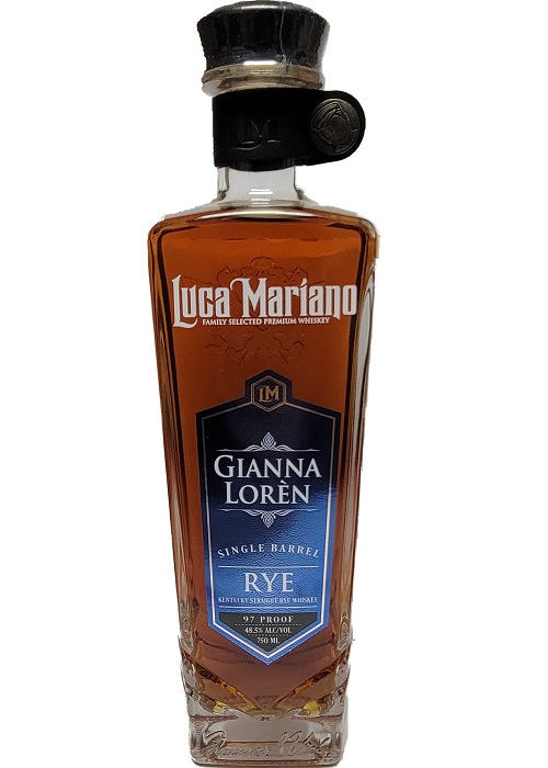 Luca Mariano Gianna Loren Single Barrel Kentucky Straight Rye Whiskey 750ml