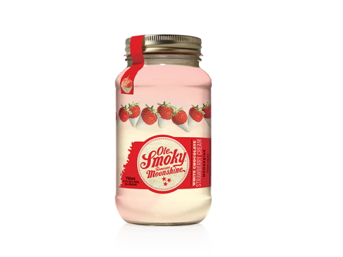 Ole Smoky White Chocolate Strawberry Cream Moonshine American Whiskey 750ml