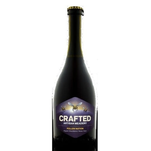 Crafted Pollinator Hopped Blackberry Honey Wine 16.9 oz