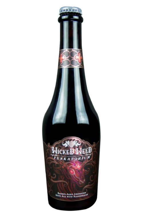Wicked Weed Red Angel Funkatorium Barrel-Aged American Sour Ale with Raspberries 16.9oz