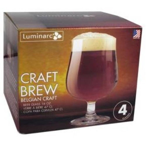 Luminarc Craft Brew Belgian Beer Glasses 4pk