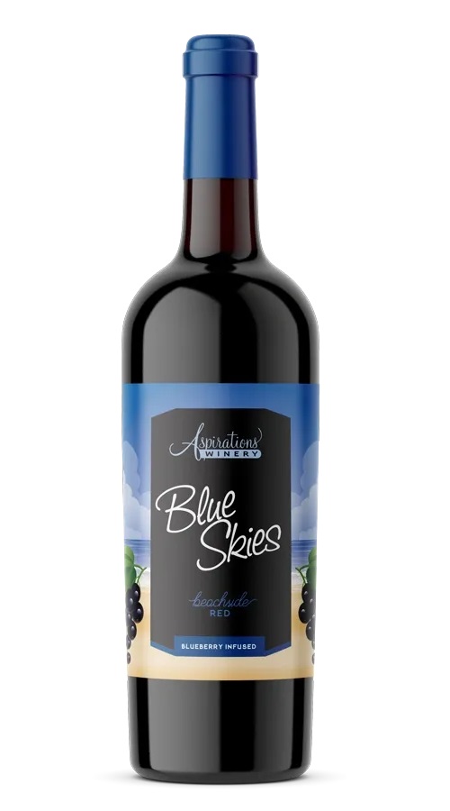 Aspirations Blue Skies Blueberry Infused Beachside Red 750ml