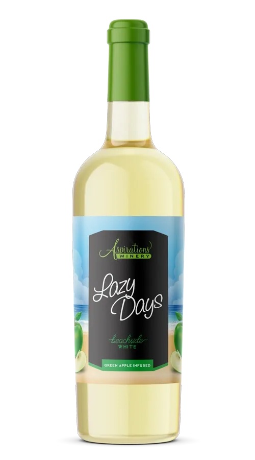 Aspirations Lazy Days Green Apple Infused Beachside White 750ml