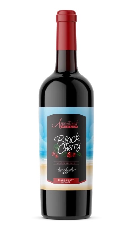 Aspirations Black Cherry Limited Release Infused Beachside Red 750ml
