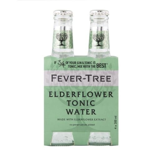 Fever Tree Elderflower Tonic Water Mixer 4pk