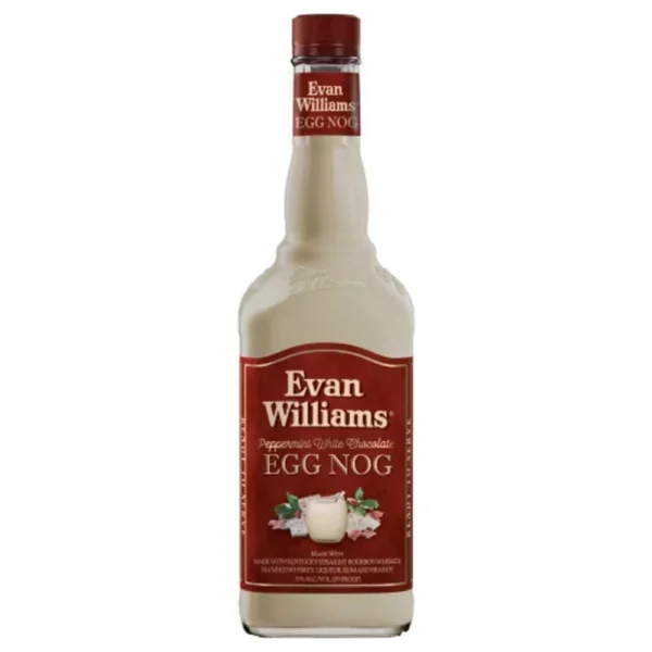 Evan Williams Peppermint White Chocolate Egg Nog Liqueur 750ml