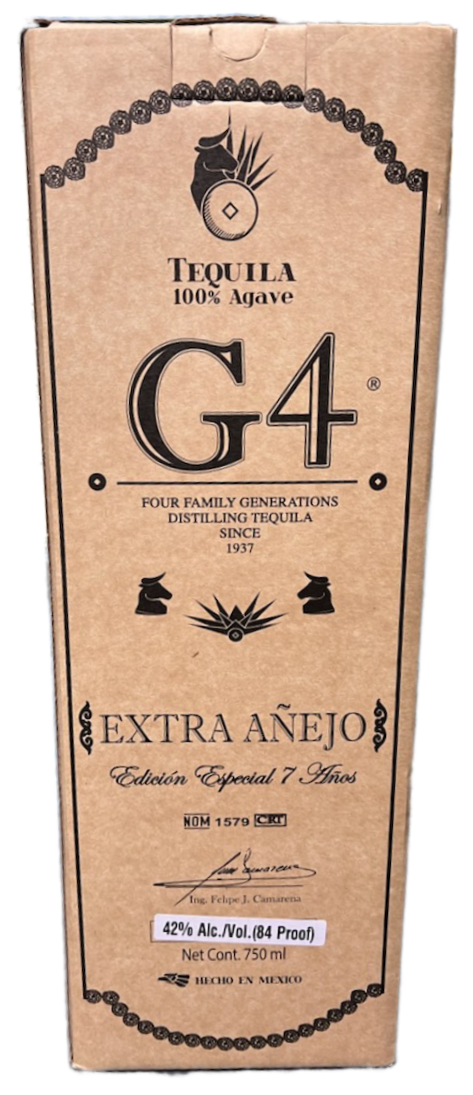 G4 7Yr Extra Anejo Tequila 750ml