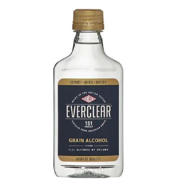 Everclear 151 Proof Grain Alcohol 200ml