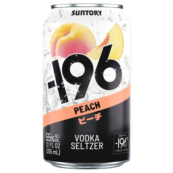 -196 Peach Vodka Seltzer 4pk