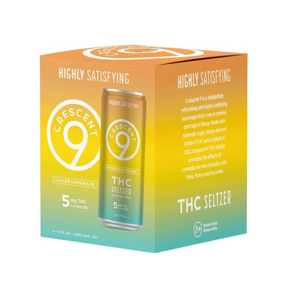 Crescent 9 Ginger Lemonade 5MG THC 4pk