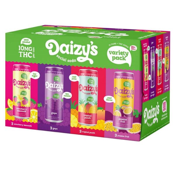 Daizy's Social Soda Variety Pack 10MG THC 12pk