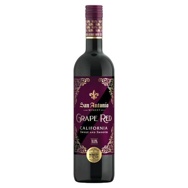 San Antonio Winery Grape Red California 16% Sweet and Smooth 750ml