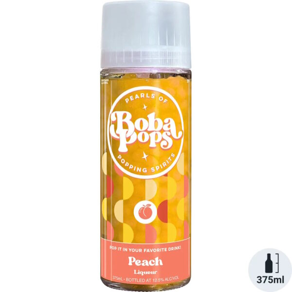 BOBA POPS PEACH LIQUEUR 375ML