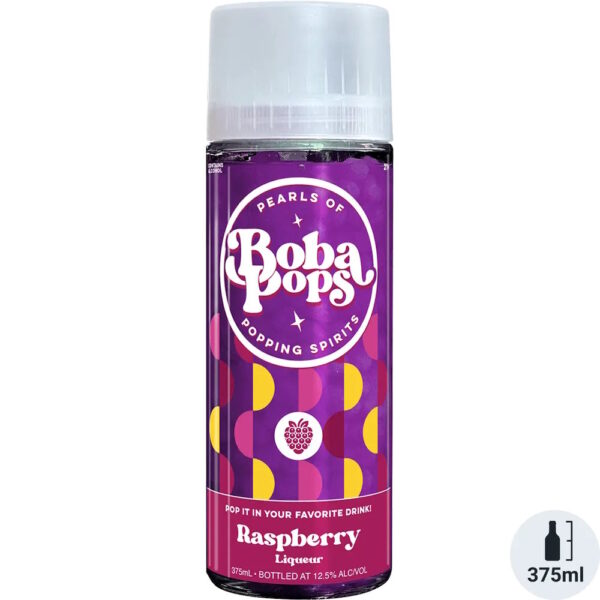 BOBA POPS RASPBERRY LIQUEUR 375ML