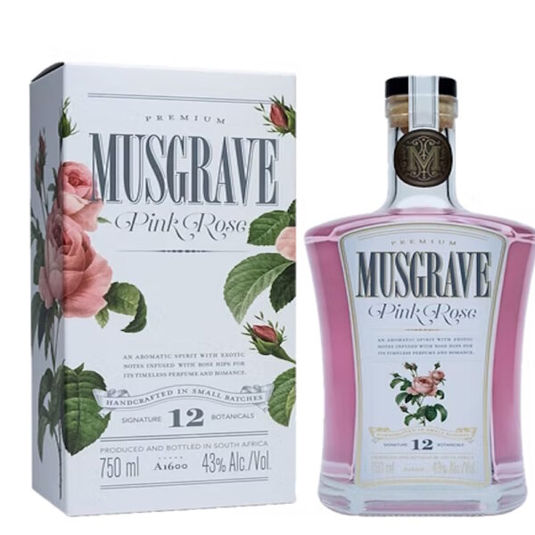 Musgrave Pink Rose Gin 750ml