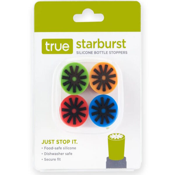 TRUE STARBURST SILICONE BOTTLE STOPPERS