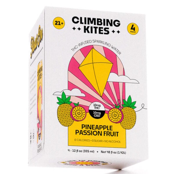 CLIMBING KITES PINEAPPLE PASSION FRUIT 10MG THC 10MG CBD 4PK