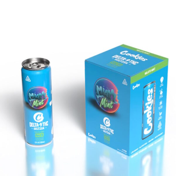 COOKIES MIAMI MINT MOJITO MINT DELTA 9 THC SELTZER 10MG 4PK