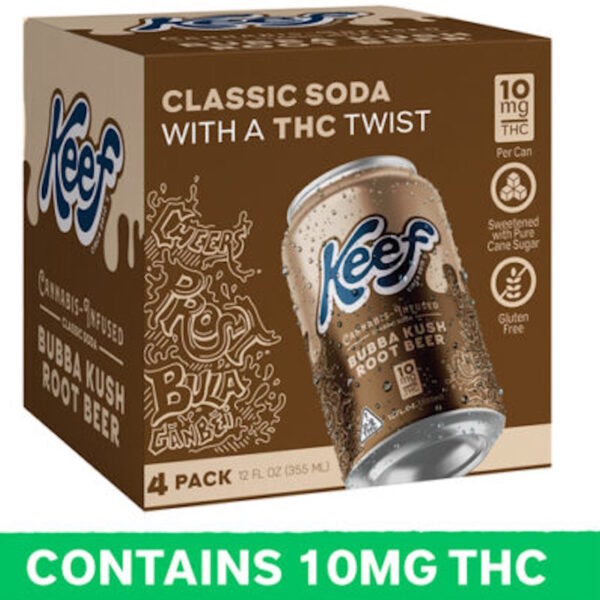 KEEF BUBBA KUSH ROOT BEER 10MG THC 4PK