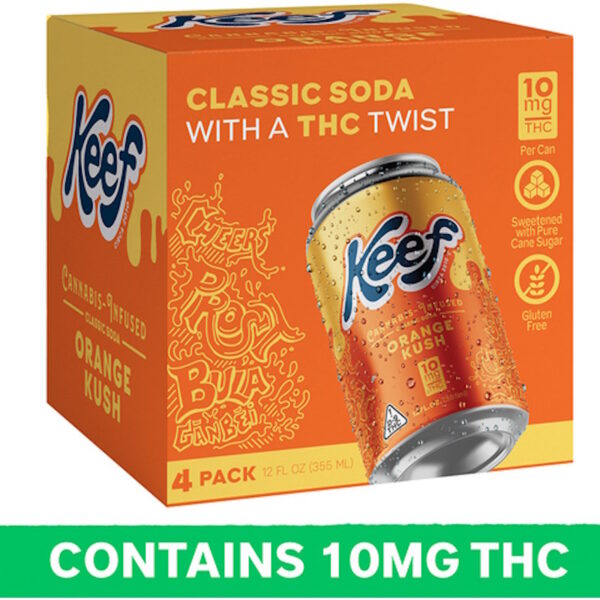 KEEF ORANGE CRUSH CLASSIC SODA 10MG THC 4PK