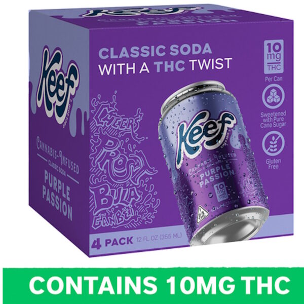 KEEF PURPLE PASSION CLASSIC SODA 10MG THC 4PK