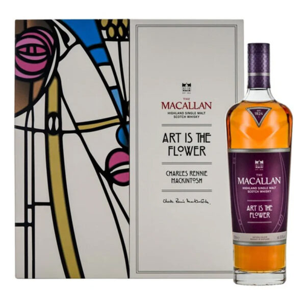 Macallan Art is the Flower Charles Rennie Mackintosh Single Malt Scotch Whisky 750ml