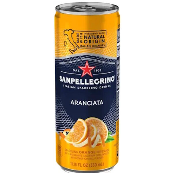 SAN PELLEGRINO ARANCIATA ORANGE 6PK CAN
