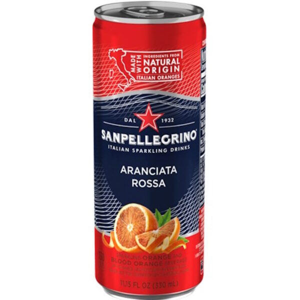 SAN PELLEGRINO ARANCIATA ROSSA BLOOD ORANGE 6PK CAN