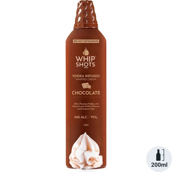 WHIP SHOTS CHOCOLATE VODKA INFUSED 200ML