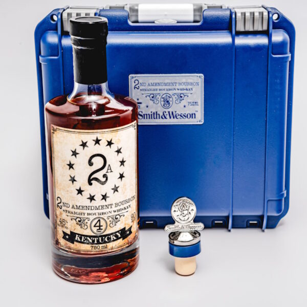 2ND AMENDMENT SMITH & WESSON (BLUE) BOURBON 750ML GIFT