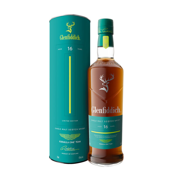 Glenfiddich x Astin Martin Formula One 16yr Single Malt Scotch Whisky 750ml