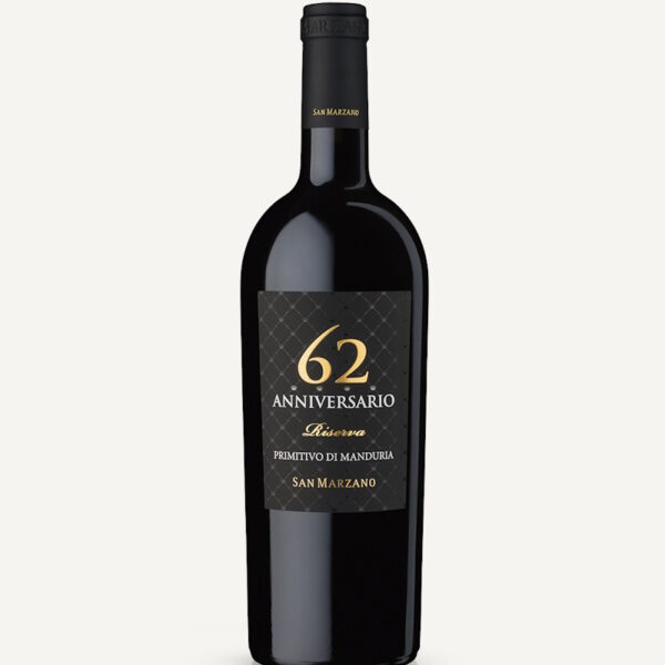 SAN MARZANO 2019 ANNIVERSARIO 62 RESERVA PRIMITIVO DI MANDURA DOC 750ML