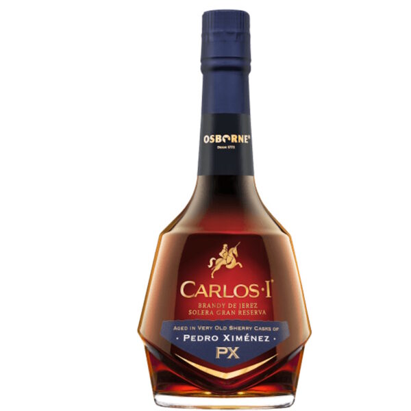 CARLOS I BRANDY DE JEREZ SOLERA GRAN RESERVA AGED IN VERY OLD SHERRY CASKS OF PEDREO XIMENEZ 700ML