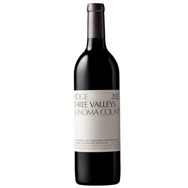 RIDGE 2023 THREE VALLEYS SONOMA COUNTY 750ML