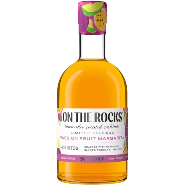 ON THE ROCKS PASSION FRUIT MARGARITA CRAFTED WITH HORNITOS & TRIPLE SEC RTD 375ML