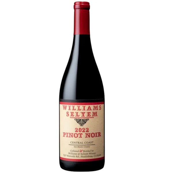 WILLIAMS SELYEM 2022 PINOT NOIR CENTRAL COAST 750ML