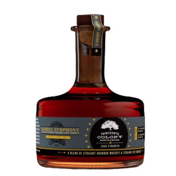 THIRTEENTH COLONY BARRELL SYMPHONY COMPOSITION NO1 CASK STRENGTH BELND OF BOURBON & RYE 750ML