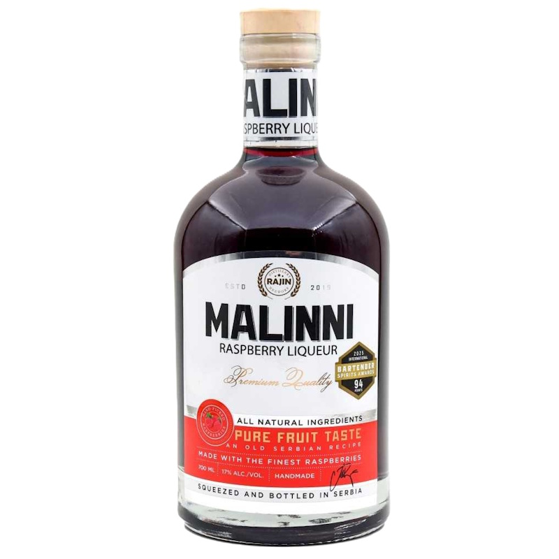 RAJIN MALINNI RASPBERRY LIQUEUR 700ML RAJIN MALINNI RASPBERRY LIQUEUR 700ML
